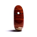 Pendentif Jaspe rouge foré lisse sans fil 2