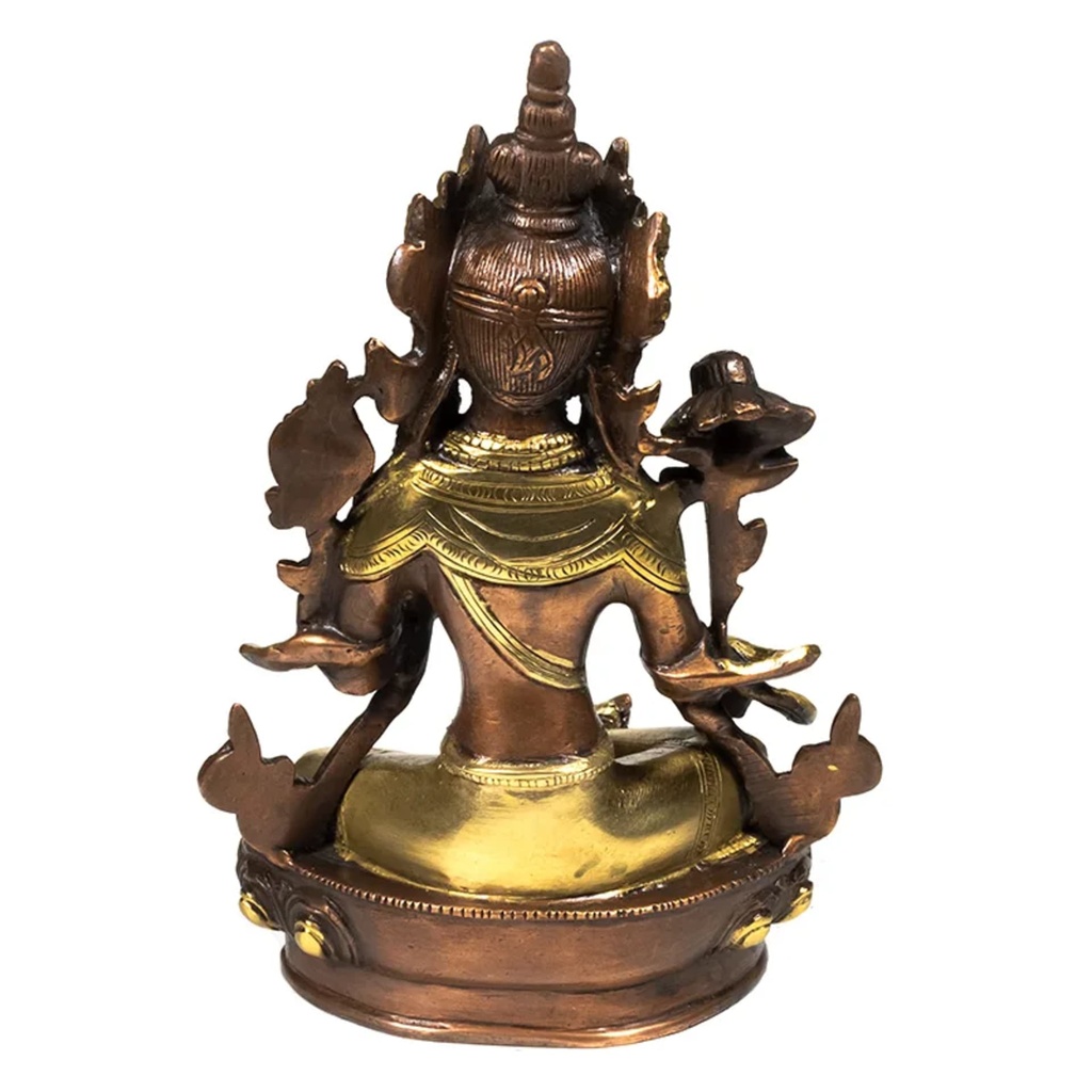 Tara Verte statue laiton/doré moyenne 2