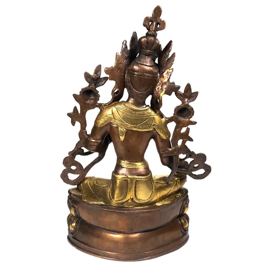 Tara Verte statue laiton bicolore 2