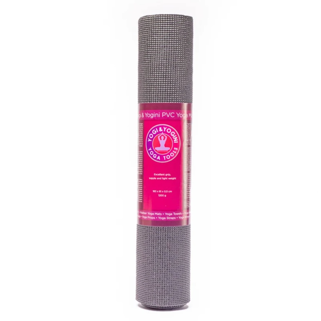 Tapis Yoga PVC Yogi & Yogini noir 0