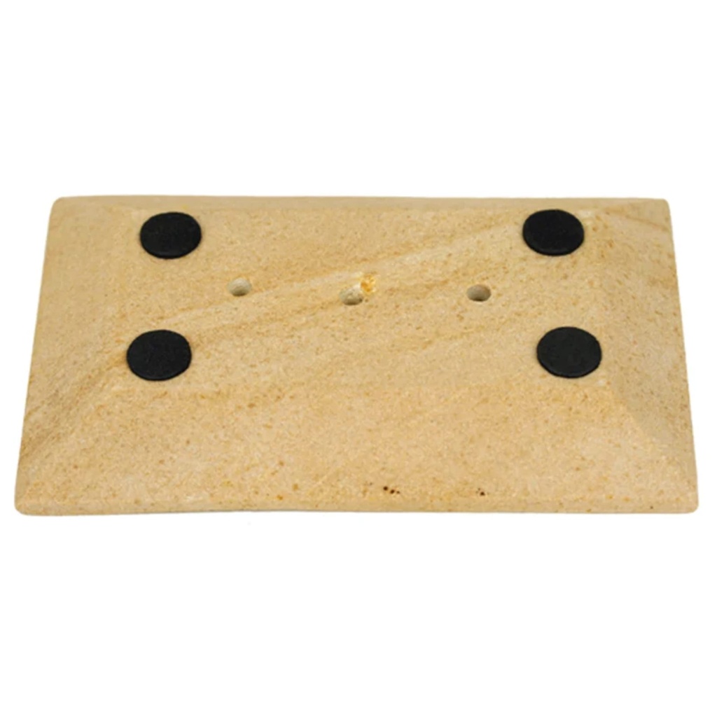 Porte-savon en grès beige 0