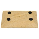 Porte-savon en grès beige 0