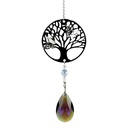 Arbre de Vie + goutte de cristal arc en ciel violet 0