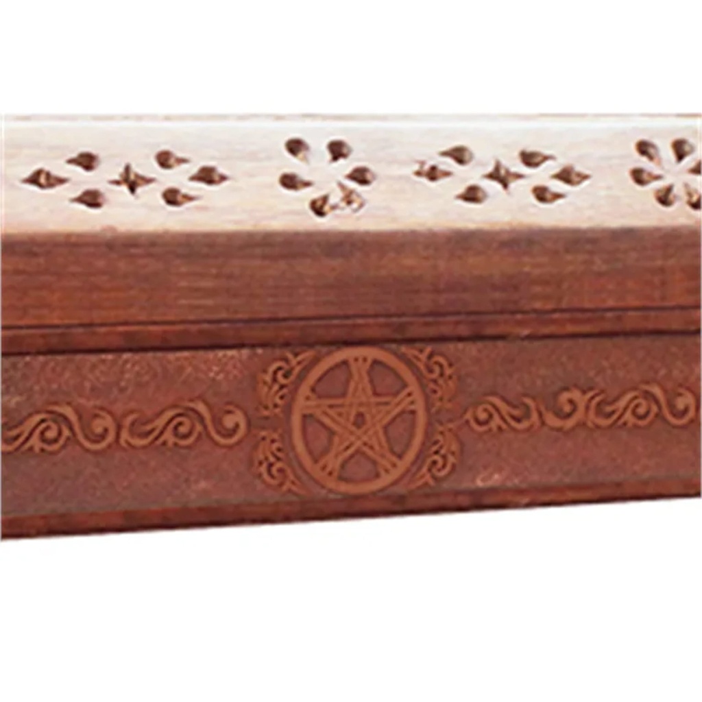 Porte bâtons d'encens avec réceptacle Pentacle 1