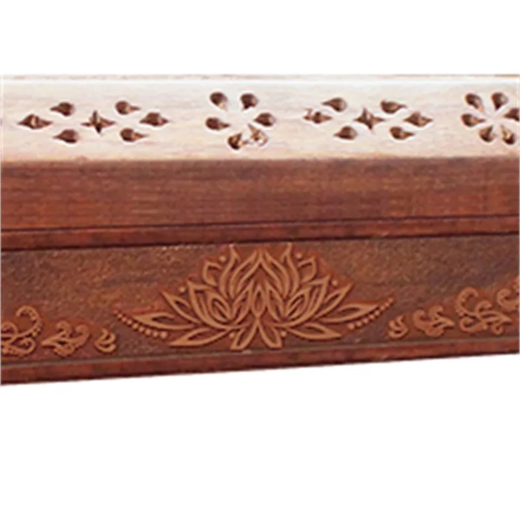 Porte bâtons d'encens avec réceptacle Lotus 1