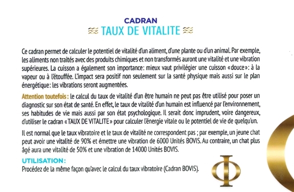 Planche Cadran Bovis et Energie Vitale - 21,5 x 14 cm 3