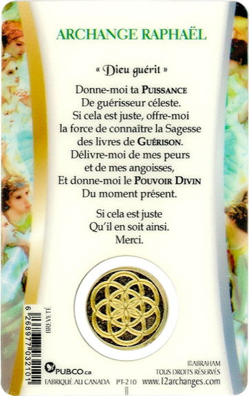 Médaille sur carte Guérison 1