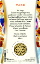 Médaille sur carte Amour 1
