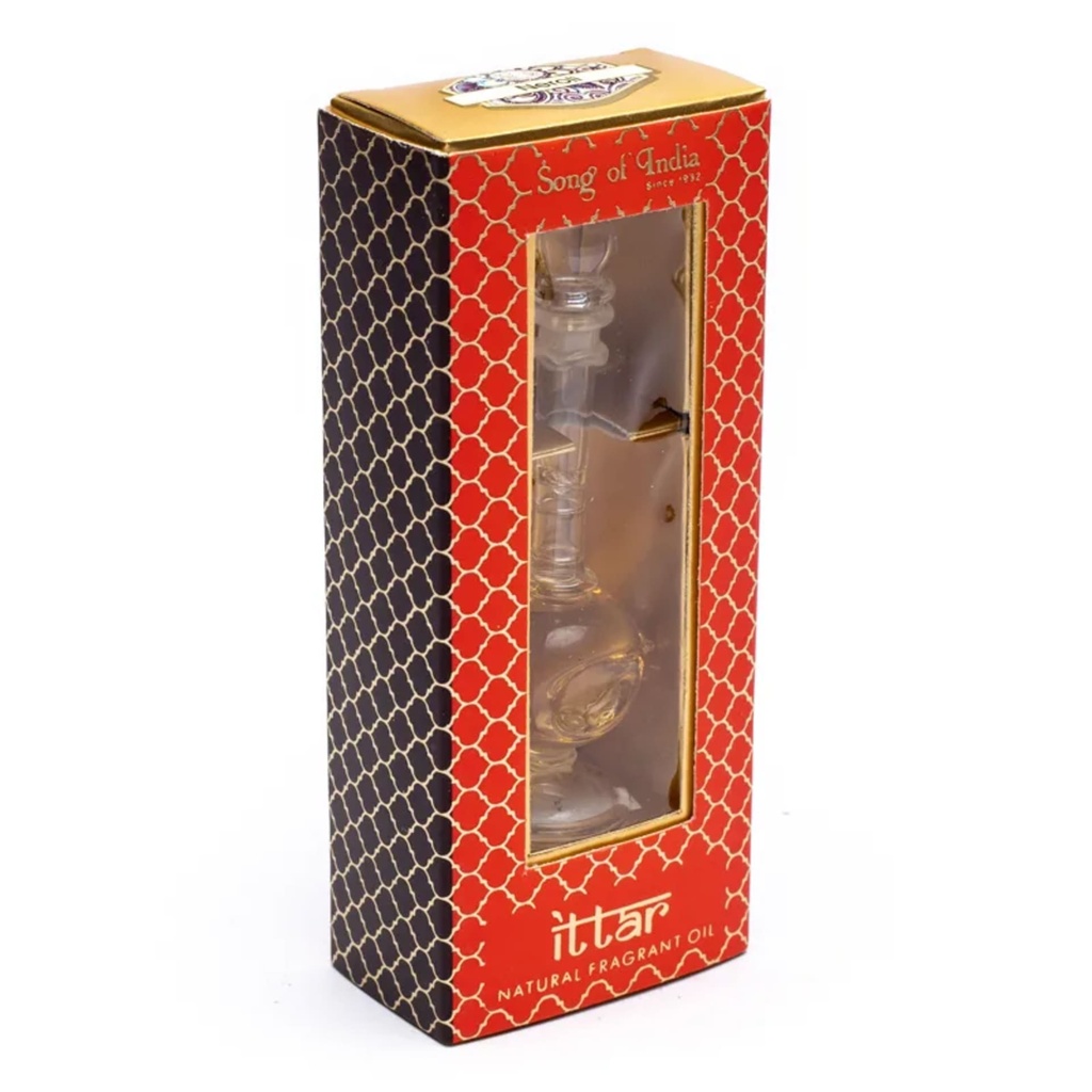 Huile de parfum bouteille soufflée bouche Rose 0