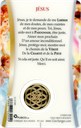 Médaille sur carte Jésus 1