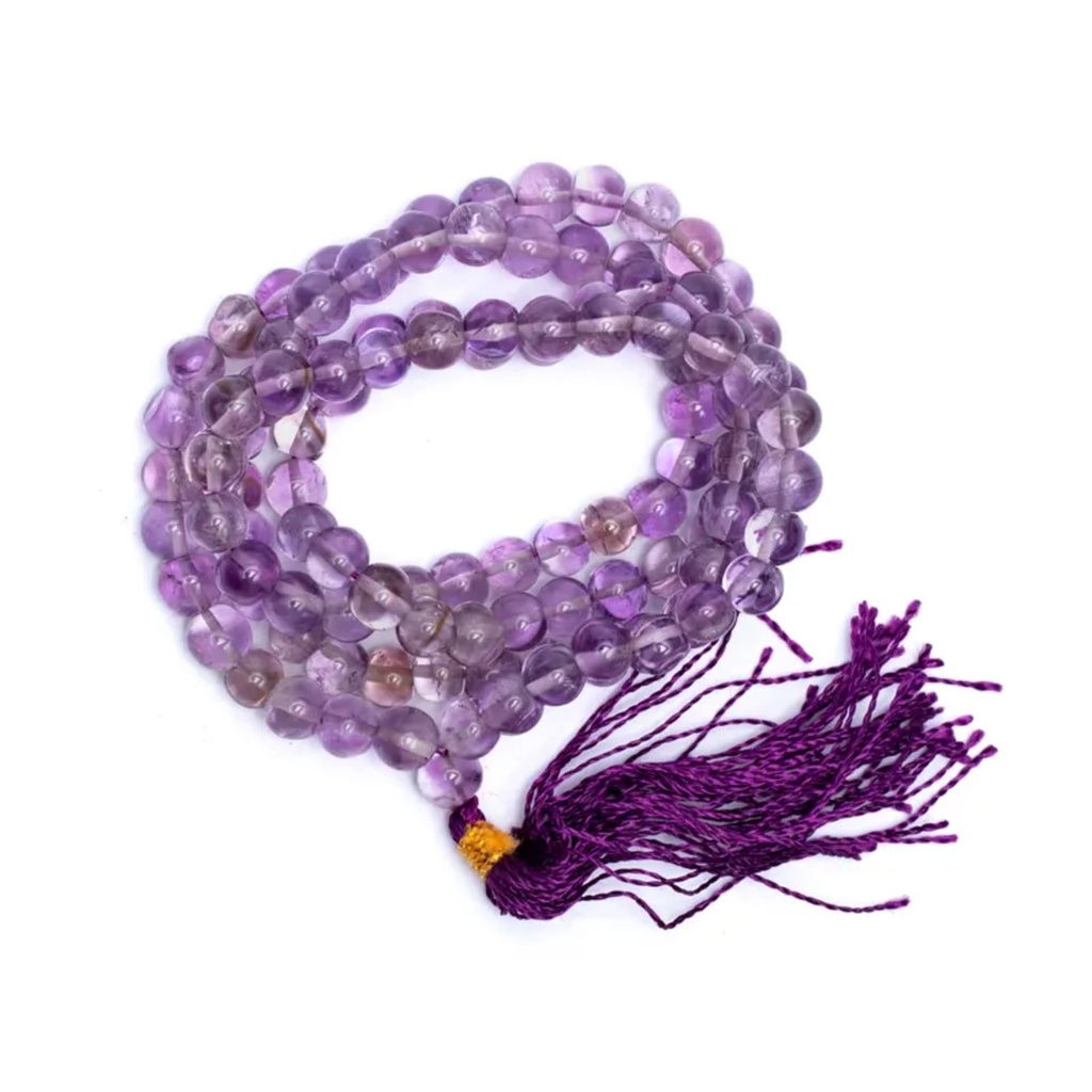 Mala Améthyste qualité AA 108 perles + sachet 0