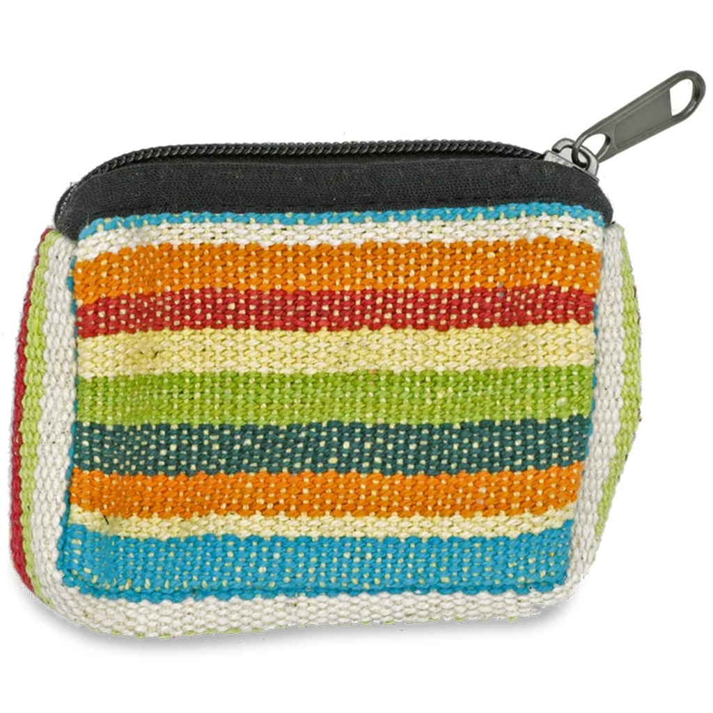 Pochettes en coton zippées couleurs variées 0