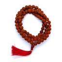 Mala Rudraksha 108 grains + floche rouge 0