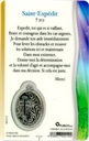 Médaille sur carte Saint-Expédit 1