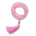 Mala quartz rose 108 perles qualité AA + sachet 0
