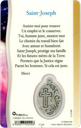 Médaille sur carte Saint-Joseph 1