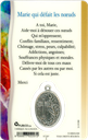 Médaille sur carte Marie qui défait les Noeuds 1