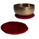 Support plat pour Bol Tibétain - rond rouge 0