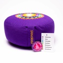Coussin 7e Chakra Sahasrara brodé 1