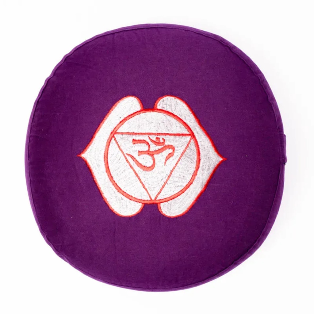 Coussin 6e Chakra Ajña brodé 0