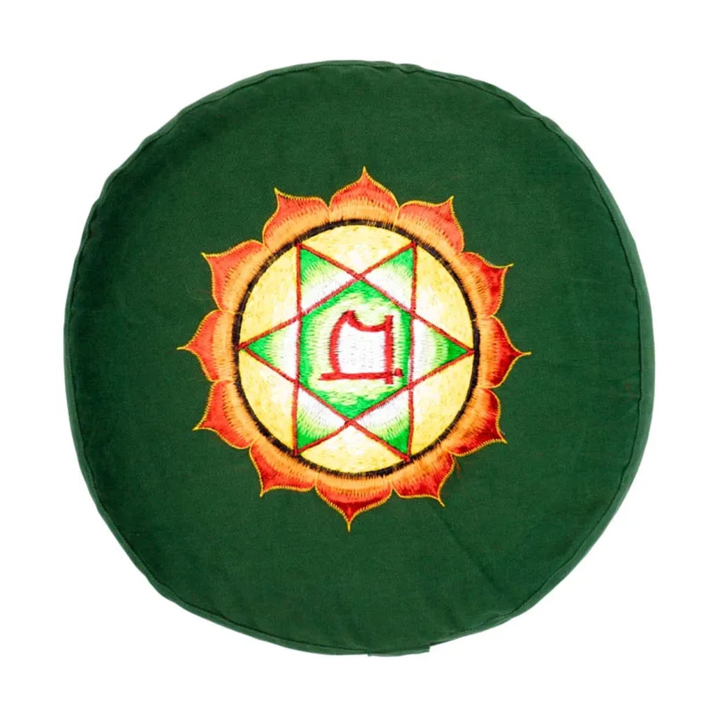 Coussin 4è Chakra Anahata brodé 0