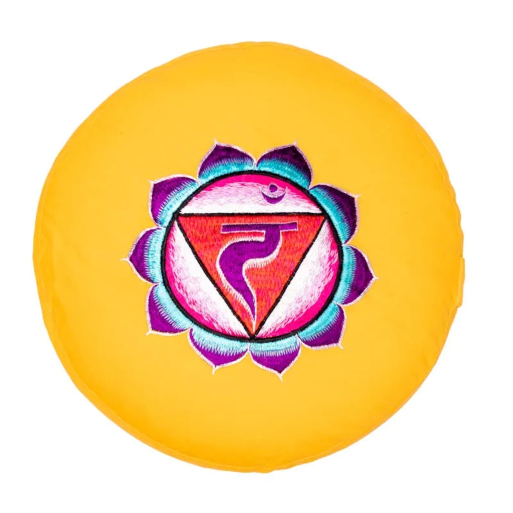 Coussin 3è Chakra Manipura brodé 0