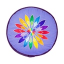 Coussin méditation Bleu fleur multicolore 0