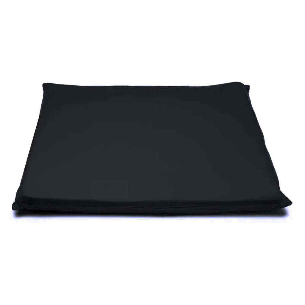 Housse de tapis de méditation en coton bio noire (GOTS) 0