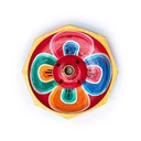 Brûle bâton d'encens lotus en bois coloré 1