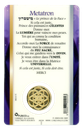 Médaille sur carte Archange Métatron 1