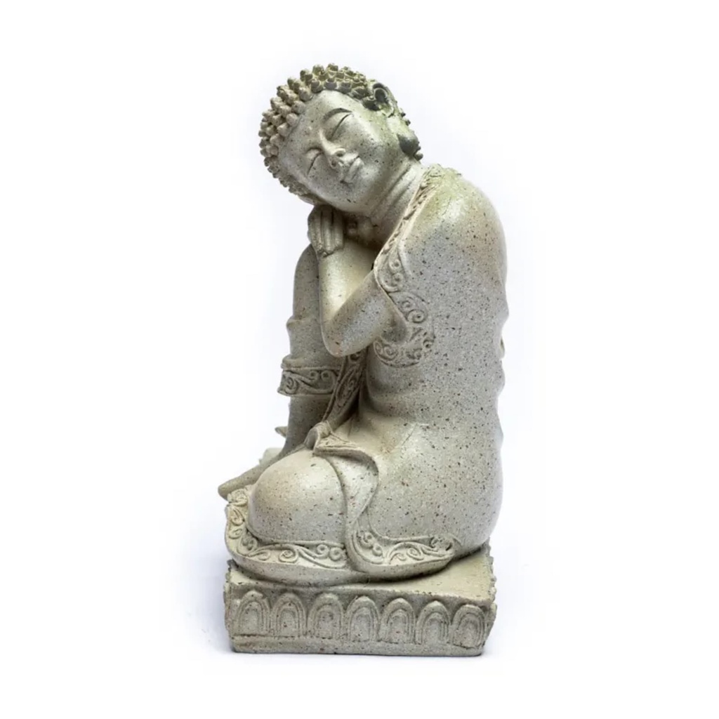 Bouddha avec bougeoir gris 1