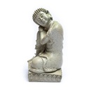 Bouddha avec bougeoir gris 1