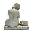 Bouddha avec bougeoir gris 3