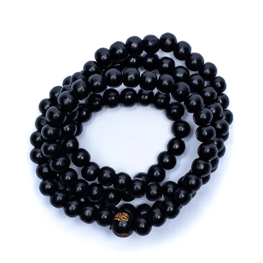 Mala bois imitation bois d'ébène élastique noir 0