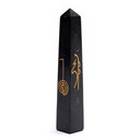 Obélisque reiki en Tourmaline noire 0