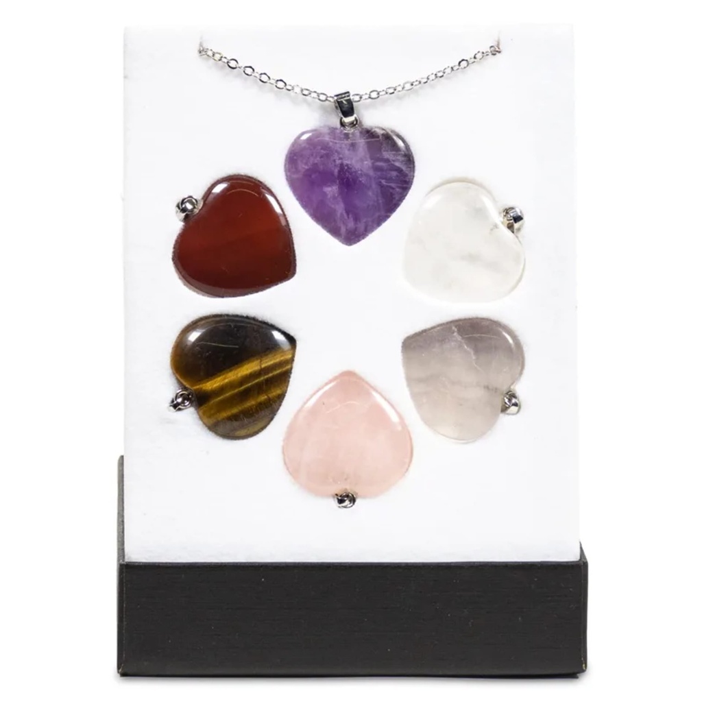 Pendentifs Love Heart SET + présentoir 0