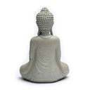 Bouddha méditant  bougeoir couleur gris 1