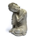 Bouddha paisible couleur gris 0