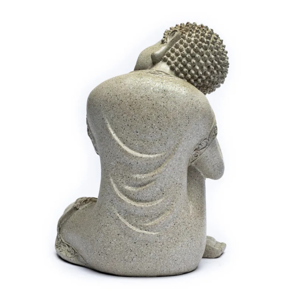 Bouddha paisible couleur gris 1
