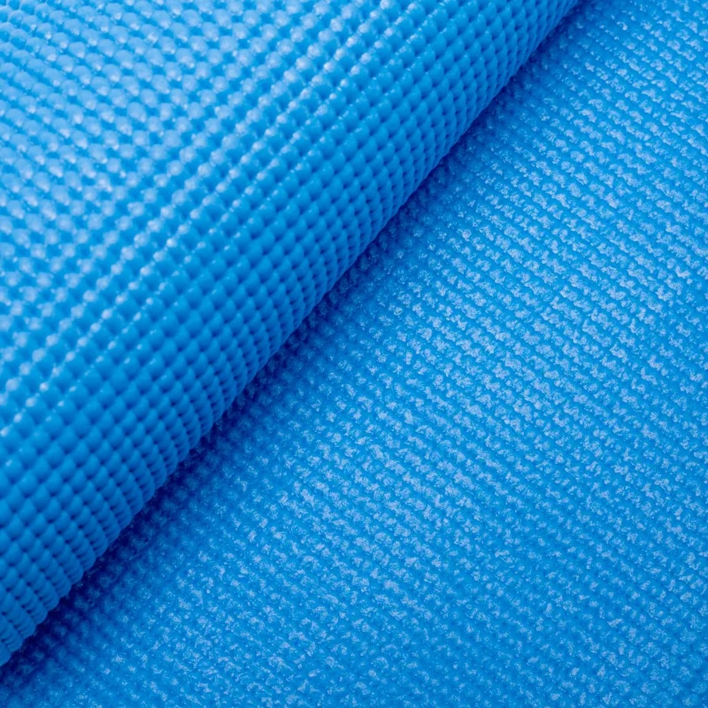 Tapis Yoga PVC Yogi & Yogini bleu 1