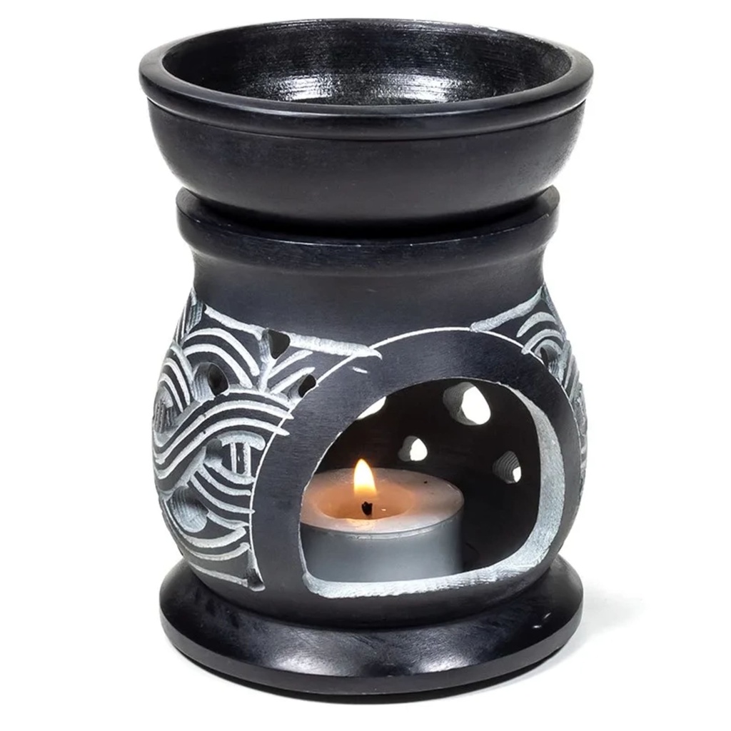 Brûle-parfum - Noeuds Celtiques - pierre à savon 0