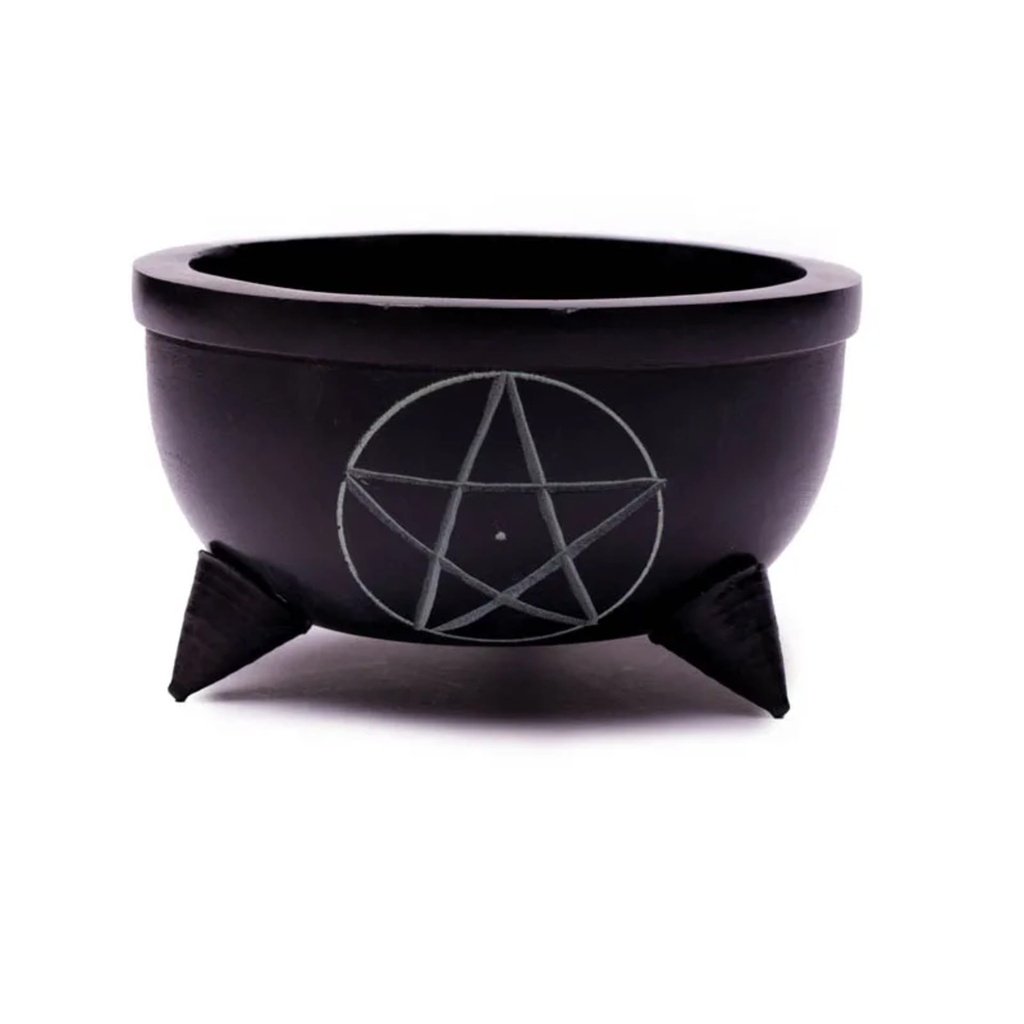 Bol d'encens Pentacle pierre à savon+pierres 0