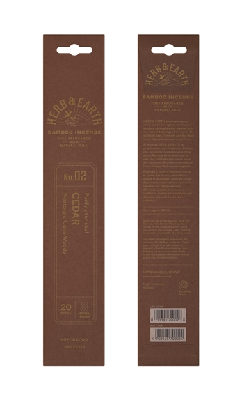 Encens Bâton Herb & Earth Cèdre 2