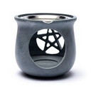 Brûle encens Pentacle en pierre à savon gris 0