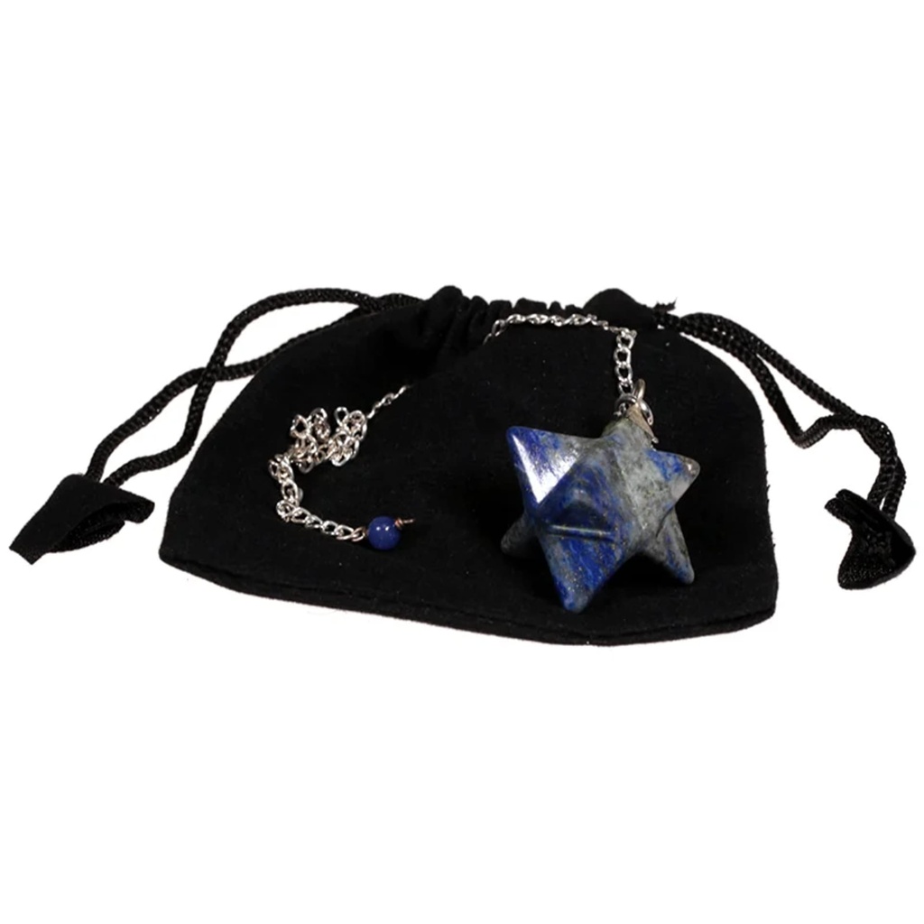 Pendule Lapis Lazuli Merkaba 8 pointes 0