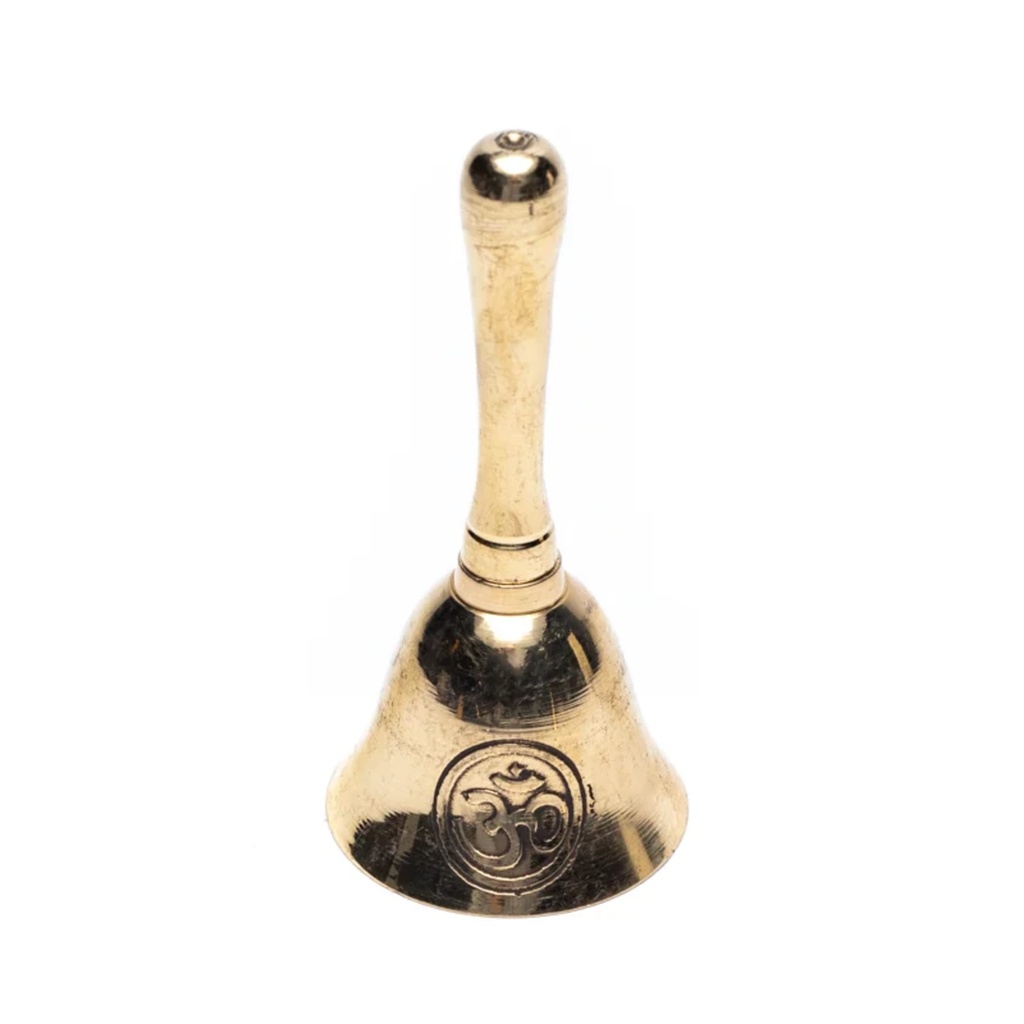 Cloche en laiton avec le symbole Om 0