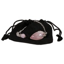 Pendule lotus Quartz rose en pointe 0