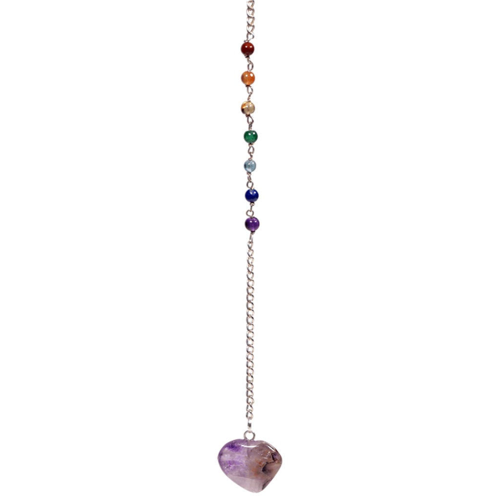 Pendule Améthyste chaînette 7 Chakra 0