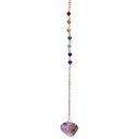 Pendule Améthyste chaînette 7 Chakra 0