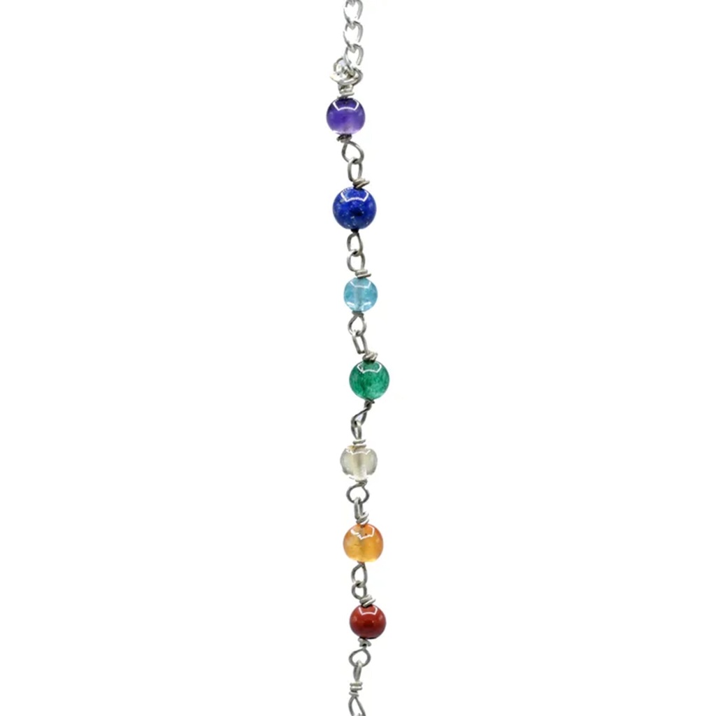 Pendule Quartz Rose chaînette 7 Chakra 0
